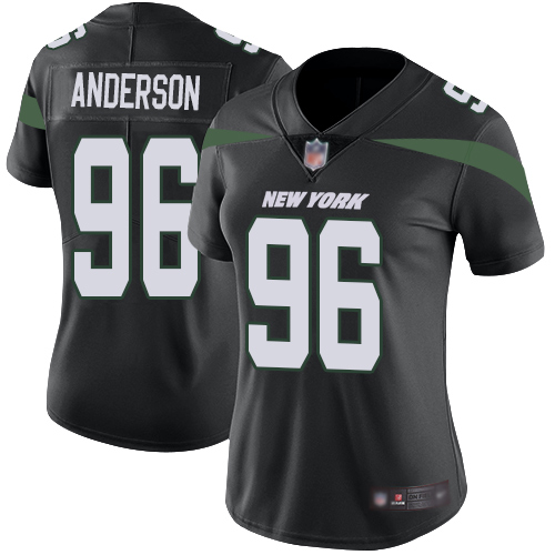 New York Jets Limited Black Women Henry Anderson Alternate Jersey NFL Football #96 Vapor Untouchable->youth nfl jersey->Youth Jersey